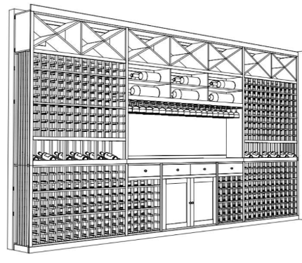 Custom Wine Cellar Lighting Blueprint