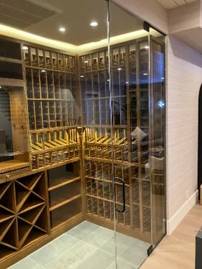 Custom Wine Cellar Premium Redwood Middle