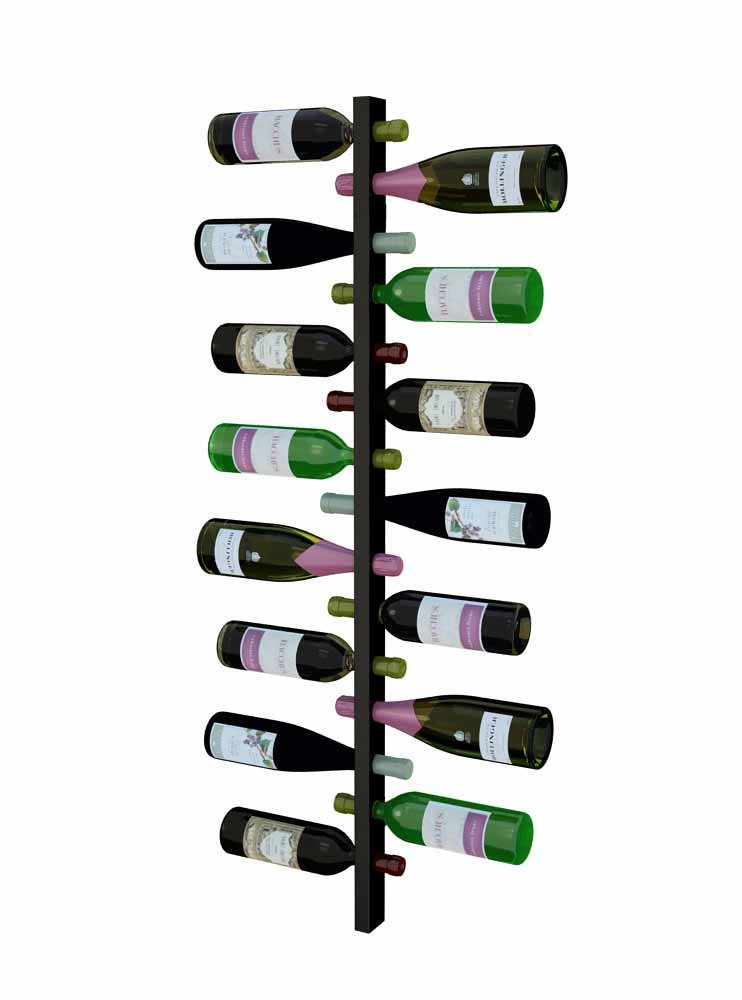 a row of wine bottles including a bottle of pinot noir