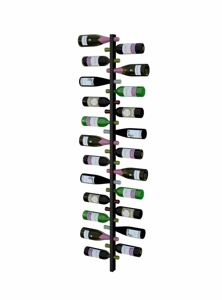 a row of wine bottles including a bottle of pinot noir